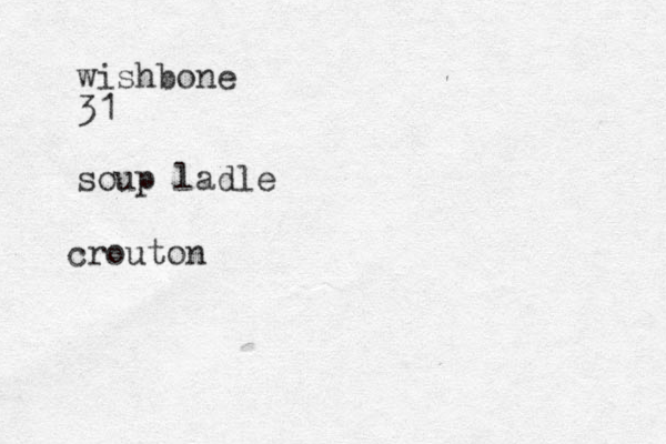 wishbone 31 soup ladle crouton