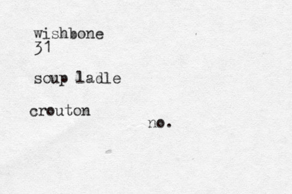 wishbone 31 soup ladle crouton no.