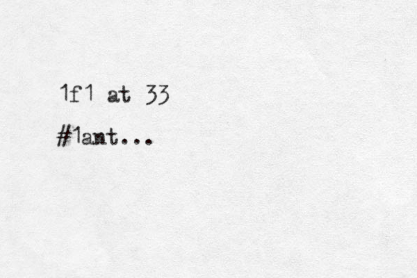 1f1 at 33 #1ant...