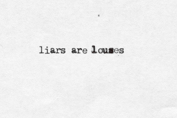 liars are louses 