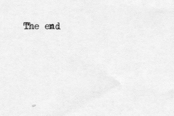 The end 
