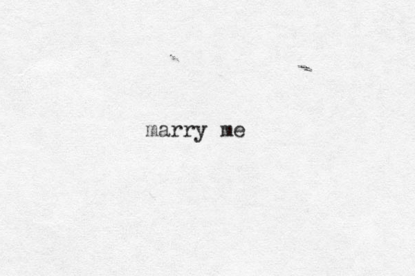 marry me
