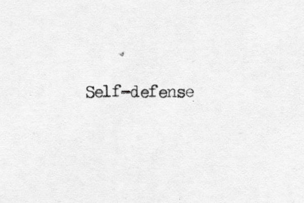 Self-defense