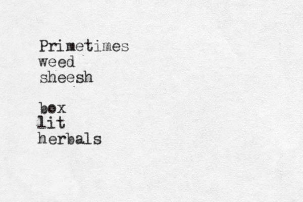 Primetimes weed sheesh box lit herbals 