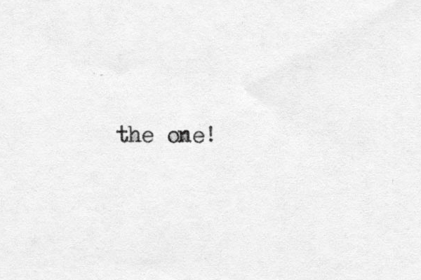 the one!