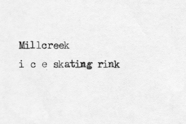 Millcreek i c e skating rink