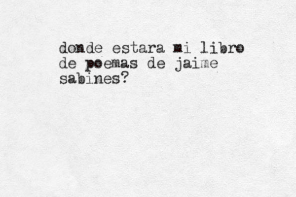 donde estara mi libro de poemas de jaime sabines?