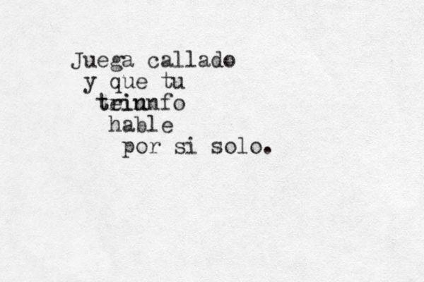 Juega callado y que tu tei trin unfo hable por si solo. 