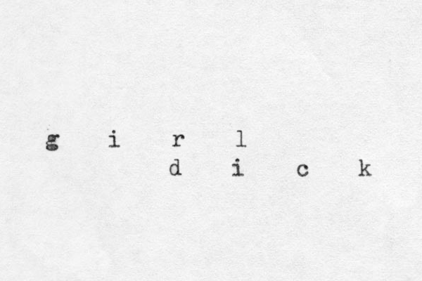 g i r l d i c k 