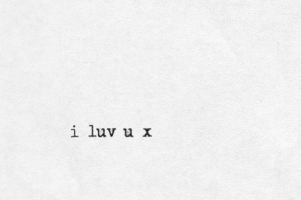 i luv u x