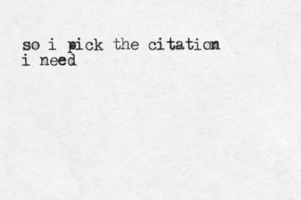 so i pick the citation i need