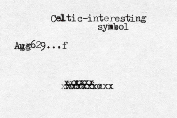 Celtic-interesting symbol Aug629...f Rosario xxxxxxxxxx xxxx xxxx x g