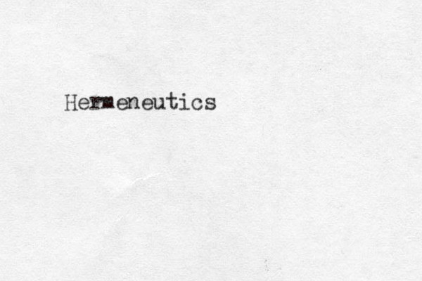 Hermeneutics