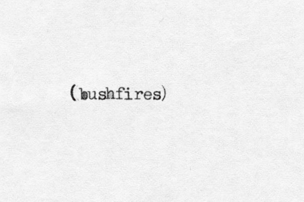 (bushfires)