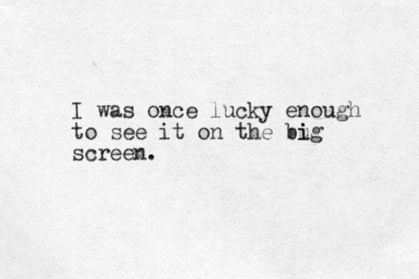 I was once lucky enough to see it on the bug i i screen.