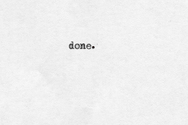 done.