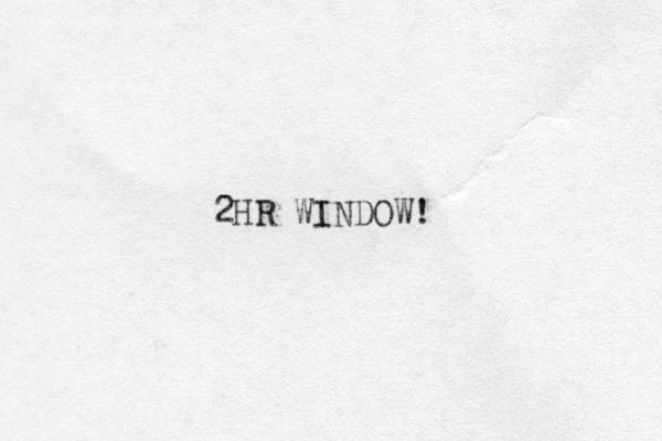2HR WINDOW!