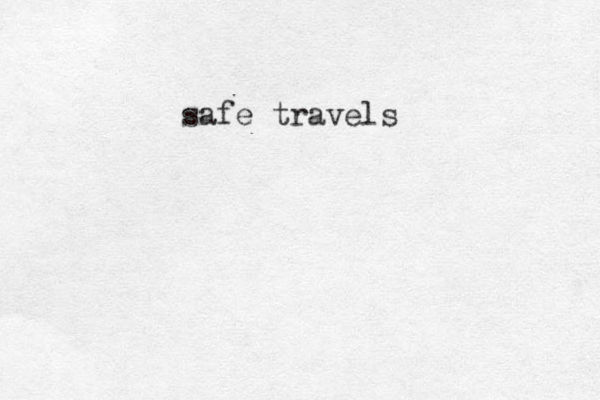safe travels