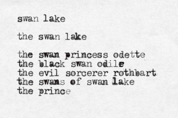 swan lake the swan lake the swan princess odette the black swan odilr e e the evil sorcerer rothbart the swans of swan lake the prince 