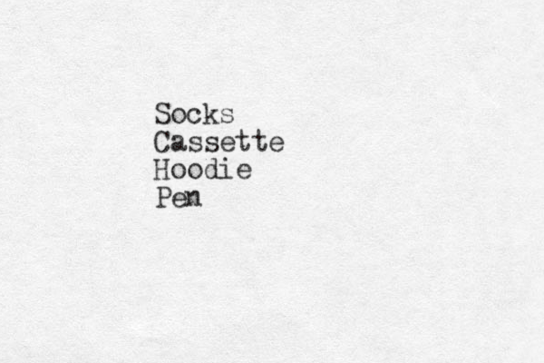 Socks Cassette Hoodie Pen