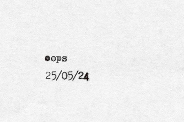 oops 25/05/24
