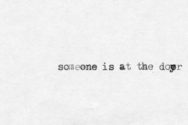 someone is at the doy or 