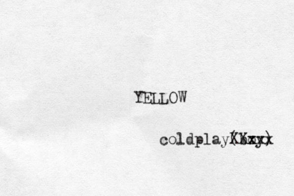 YELLOW coldplay(boy) XXxxx x