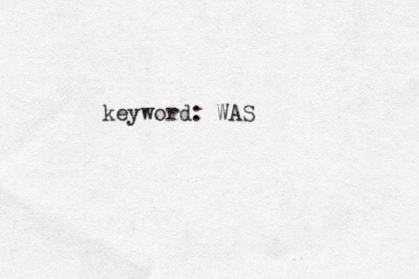 keyword: WAS