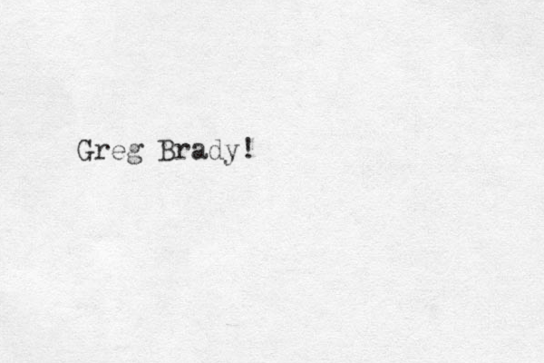 Greg Brady!