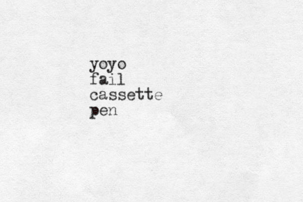 yoyo fail cassette pen 