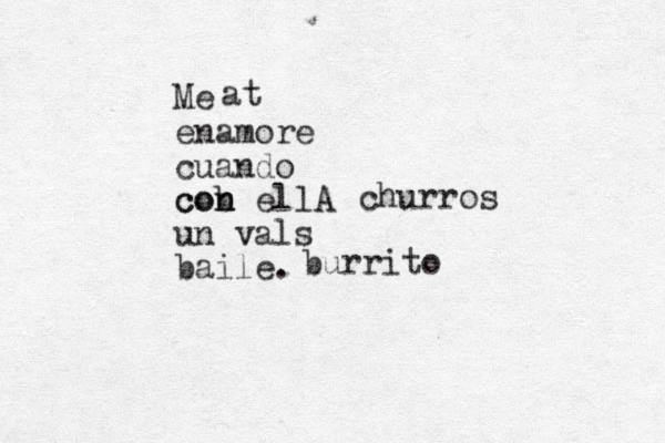 Me enamore cuando cob n con ellA un vals baile. at burrito churros 