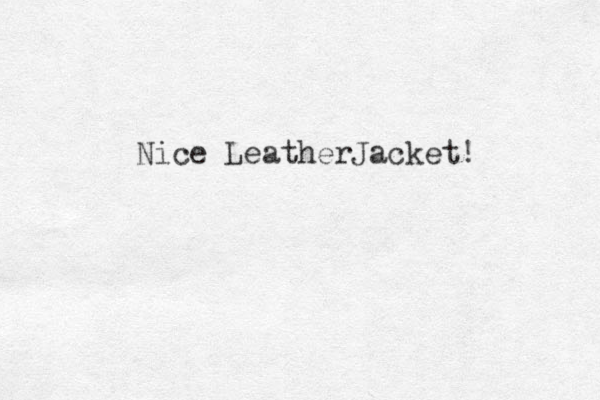 Nice LeatherJacket!