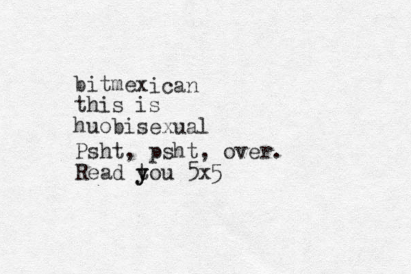 bitmex this is huobi ican sexual Psht, psht, over. Read to y y u 5x5