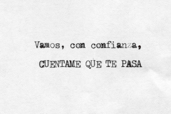 Vamos, con confianza, CUENTAME QUE TE PASA 
