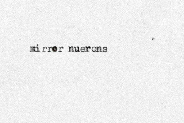 mirror nuerons 