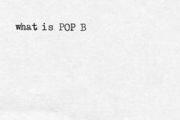 what is POP B