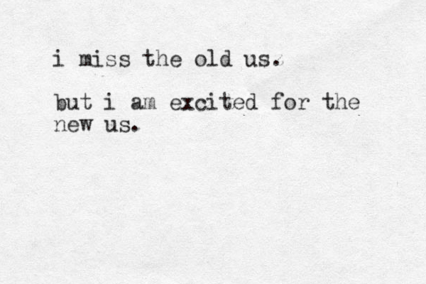 i miss the old usz . but i am excited for the new us. 