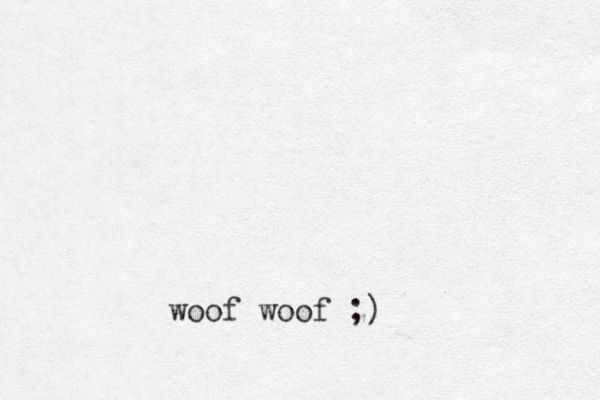 woof woof ;)