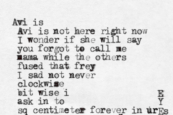 Avi is Avi is not here right now I wonder if she will say you forgot to call me mama while the others fused that frey I sad not never clockwise bit wise i ask in to sq centimeter forever in ir ur E Y Es z 