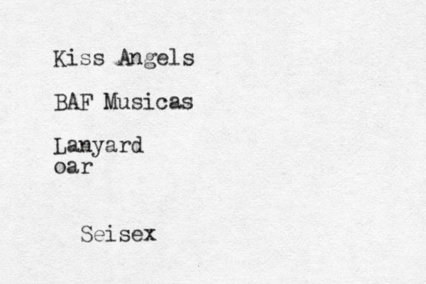 Kiss Angels BAF Musicas Lanyard oar Seisex