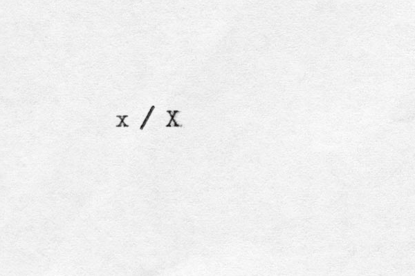 x / X
