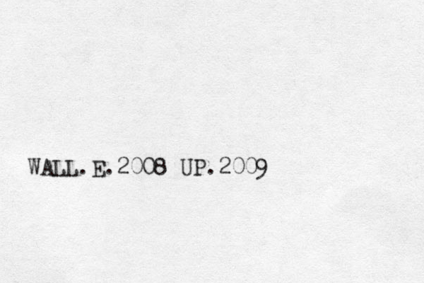 WALL.E.2008 UP.2009