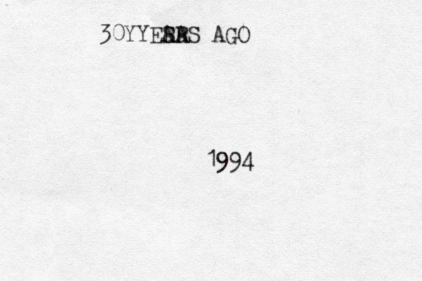 30Y YES RA ARS AGO 1994