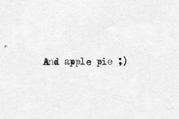 And apple pie ;)