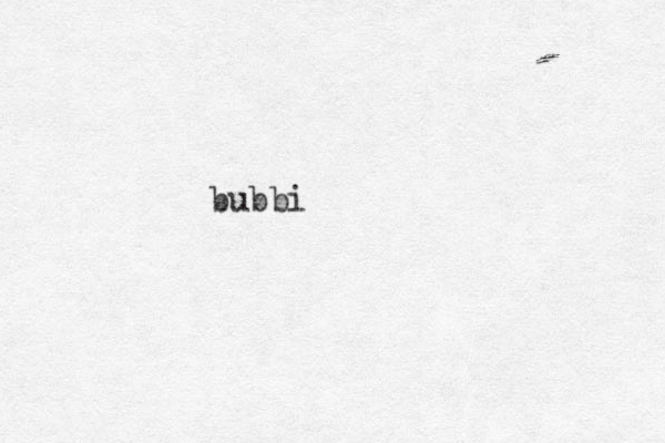 bubbi