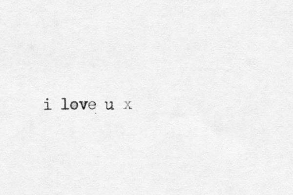 i love u x