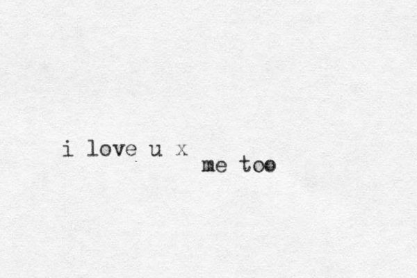 i love u x me too
