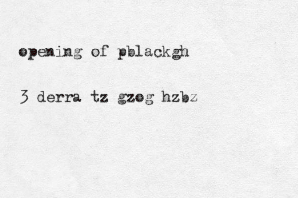 opening of pblackgh 3 derra tz gzog hzbz