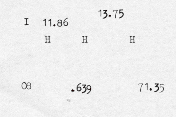 I H H H 08 13.75 71.35 11.86 .639 