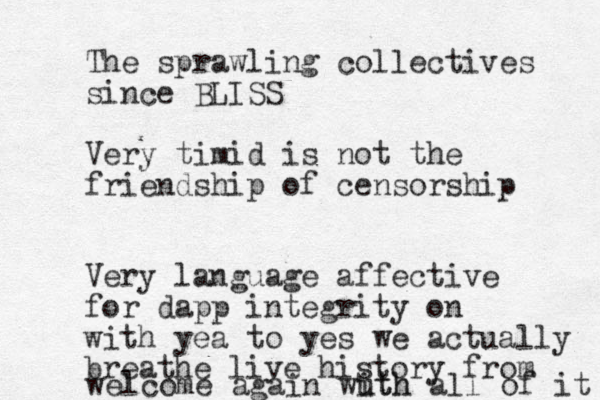 The sprawling collectives since BLISS Very timid is not the friendship of censorship Very language affective for dapp integrity on with yea to yes we actually breathe live history from welcome again wuth ith all of it 